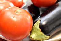 Eggplant and Tomatoes